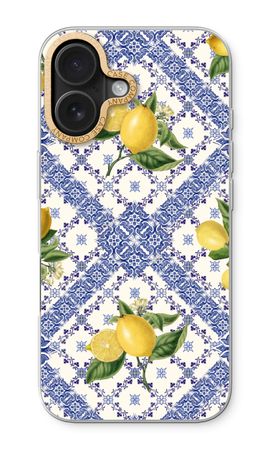 Blue tiles and lemons