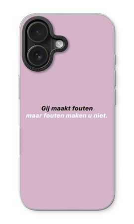 Fouten maken u niet