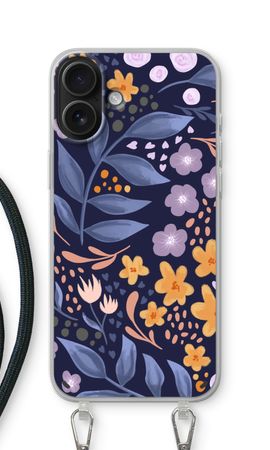 Flowers with blue leaves