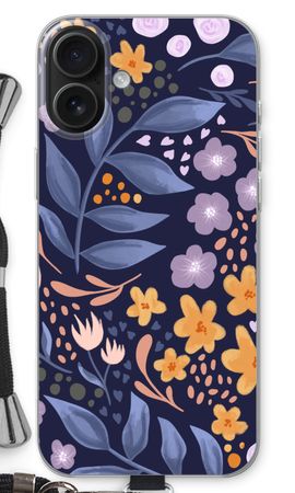 Flowers with blue leaves