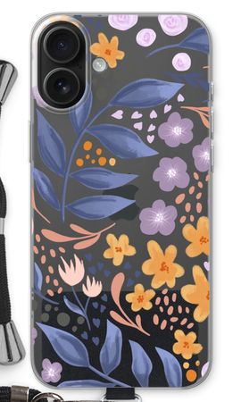 Flowers with blue leaves