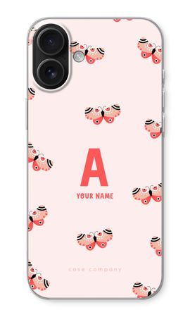 Rosy Butterflies Monogram