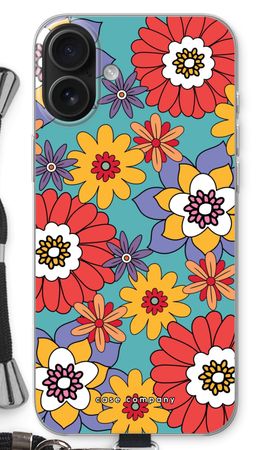 Retro Flowers - Blue