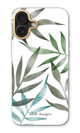 Tropical watercolor leaves