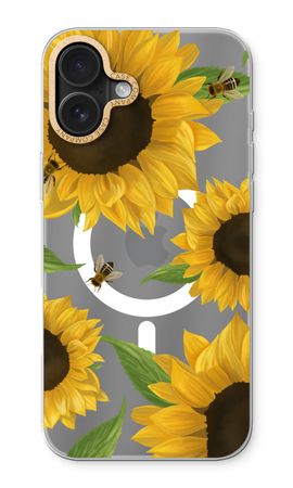 Sunflower and bees