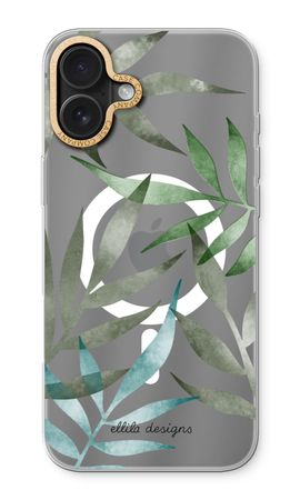 Tropical watercolor leaves