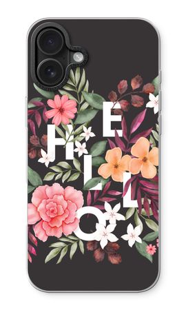 Hello in flowers