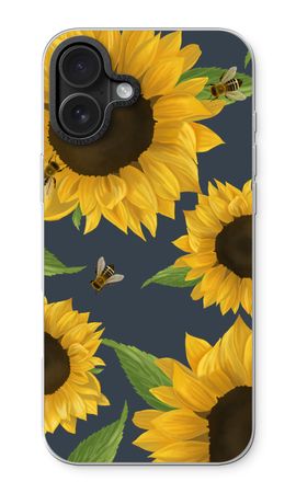 Sunflower and bees