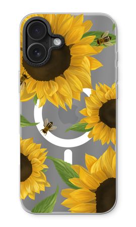 Sunflower and bees