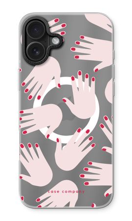 Hands pink