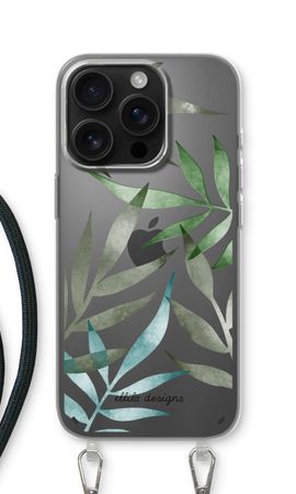 Tropical watercolor leaves