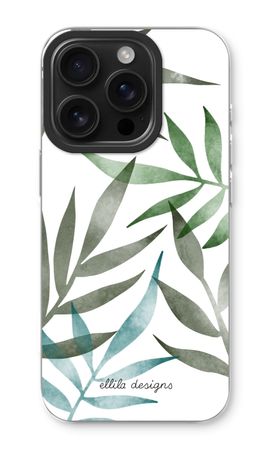 Tropical watercolor leaves