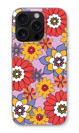 Retro Flowers - Purple