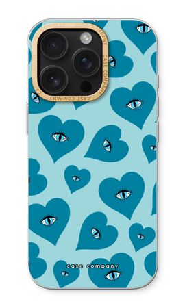Blue heart eyes
