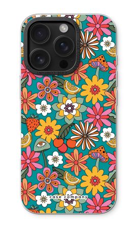 Retro Flowers N°2 - Blue
