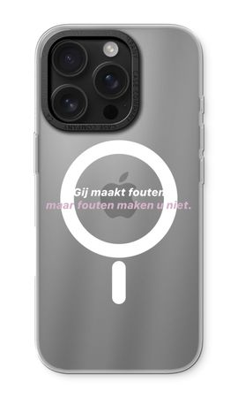 Fouten maken u niet