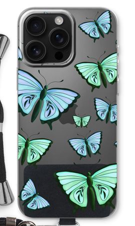 Blaue und grüne Schmetterlinge