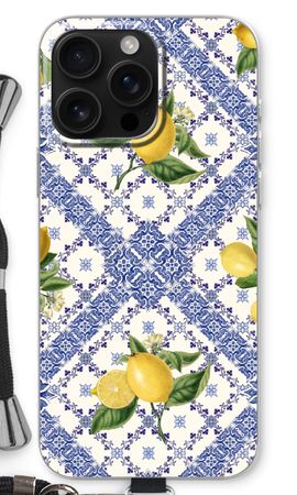 Blue tiles and lemons