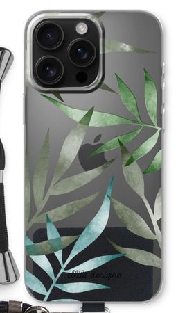 Tropical watercolor leaves