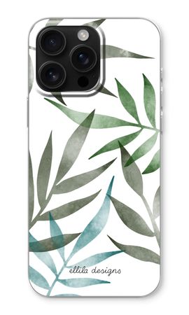 Tropical watercolor leaves