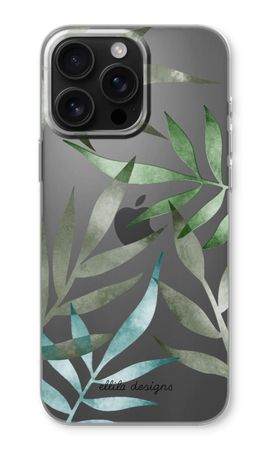 Tropical watercolor leaves