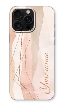 Gold Lines Namecase - Blush