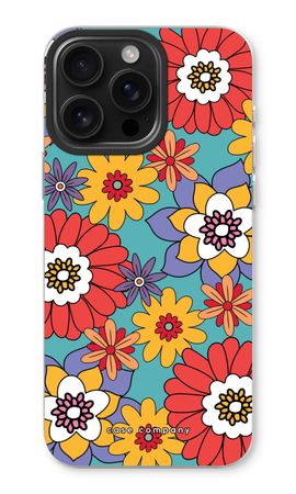 Retro Flowers - Blue