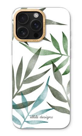 Tropical watercolor leaves