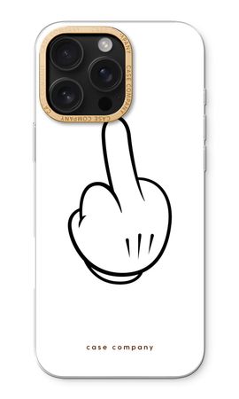Mittelfinger weiß