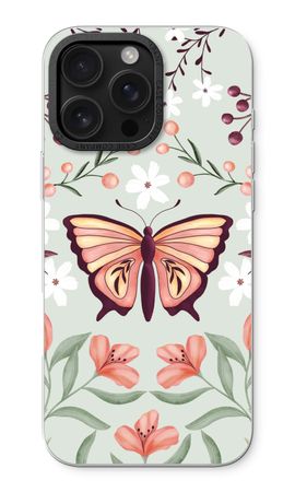 Papillon dans un monde floral