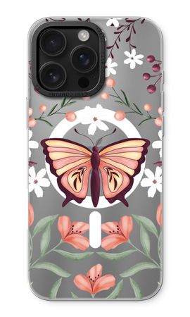 Papillon dans un monde floral