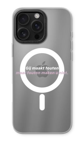 Fouten maken u niet