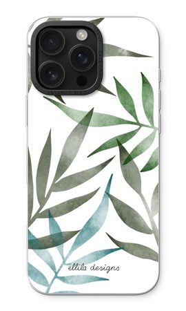 Tropical watercolor leaves