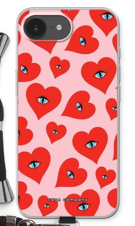 Red heart eyes