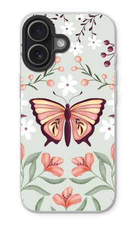 Fjäril i en blommig värld