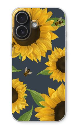 Sunflower and bees