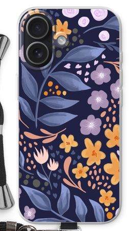 Flowers with blue leaves