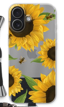 Sunflower and bees