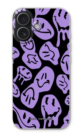 Smeltende Smiley - Paars