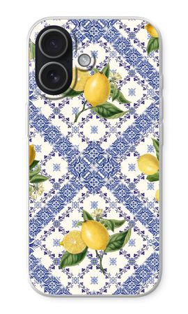 Blue tiles and lemons