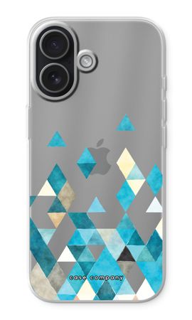 Gekleurde driehoekjes blauw