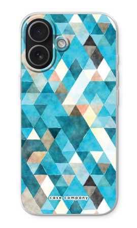 Gekleurde driehoekjes blauw