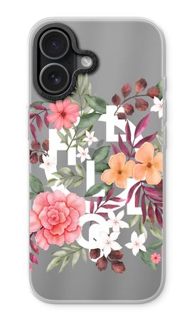Hello in flowers