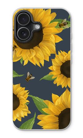 Sunflower and bees