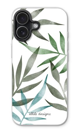 Tropical watercolor leaves