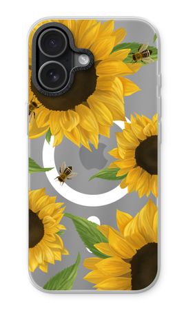 Sunflower and bees