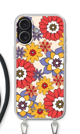 Retro bloemen - Geel