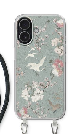 Japanese crane birds blossom