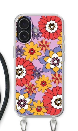 Retro bloemen - Paars