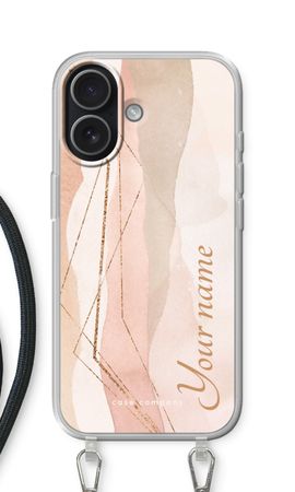 Gold Lines Namecase - Blush